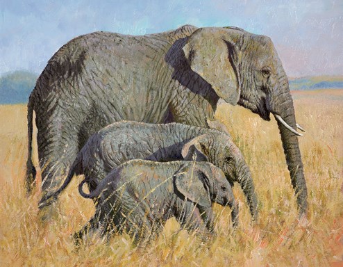 Family Outing by Tony Forrest - Canvas on Board